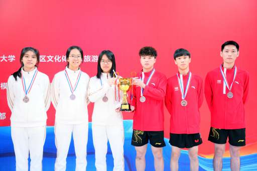 喜讯！我校首获中国大学生阳光体育乒乓球比赛混合团体季军和男子单打冠军