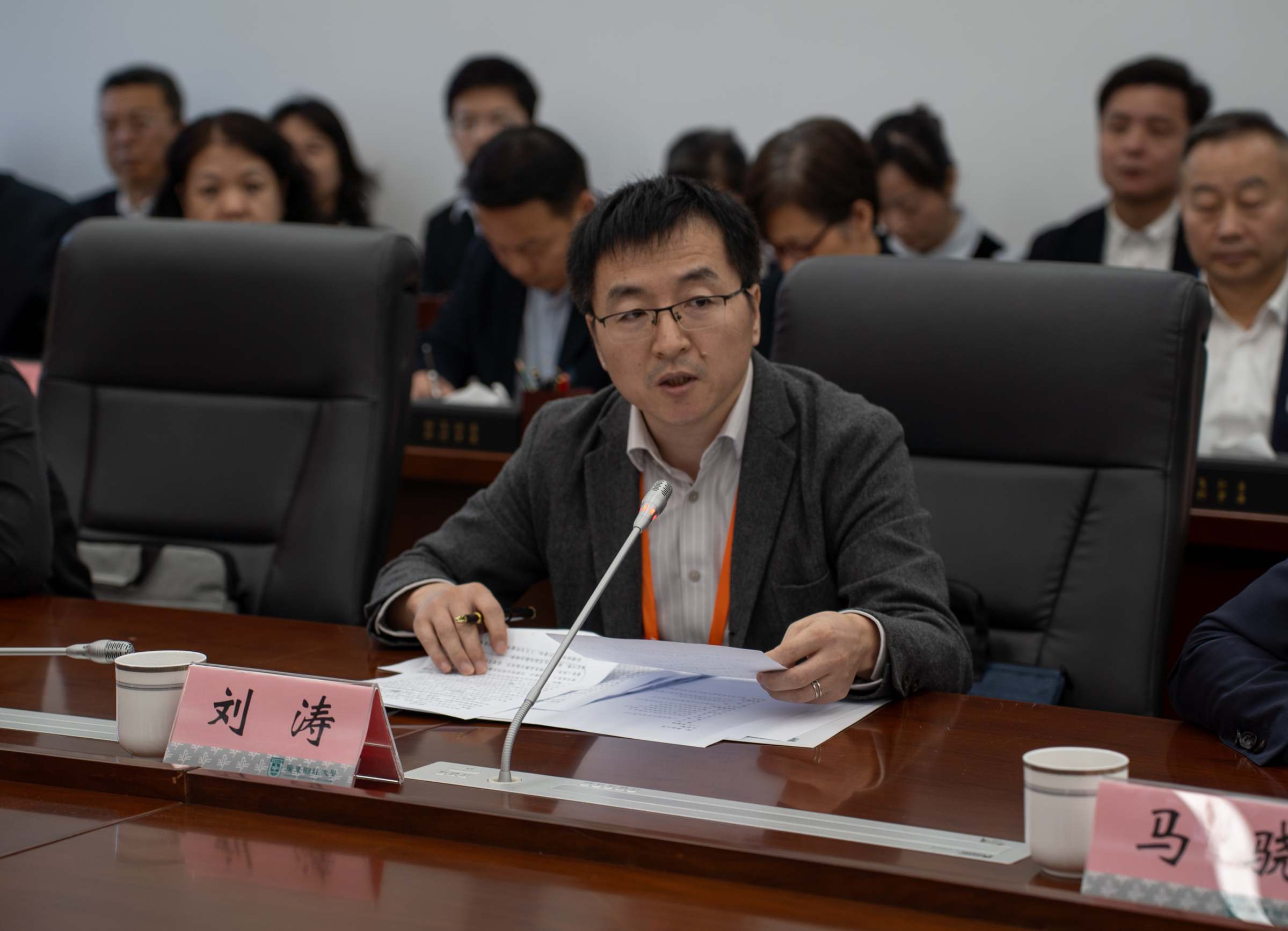 专家组成员刘涛交流评估考察意见