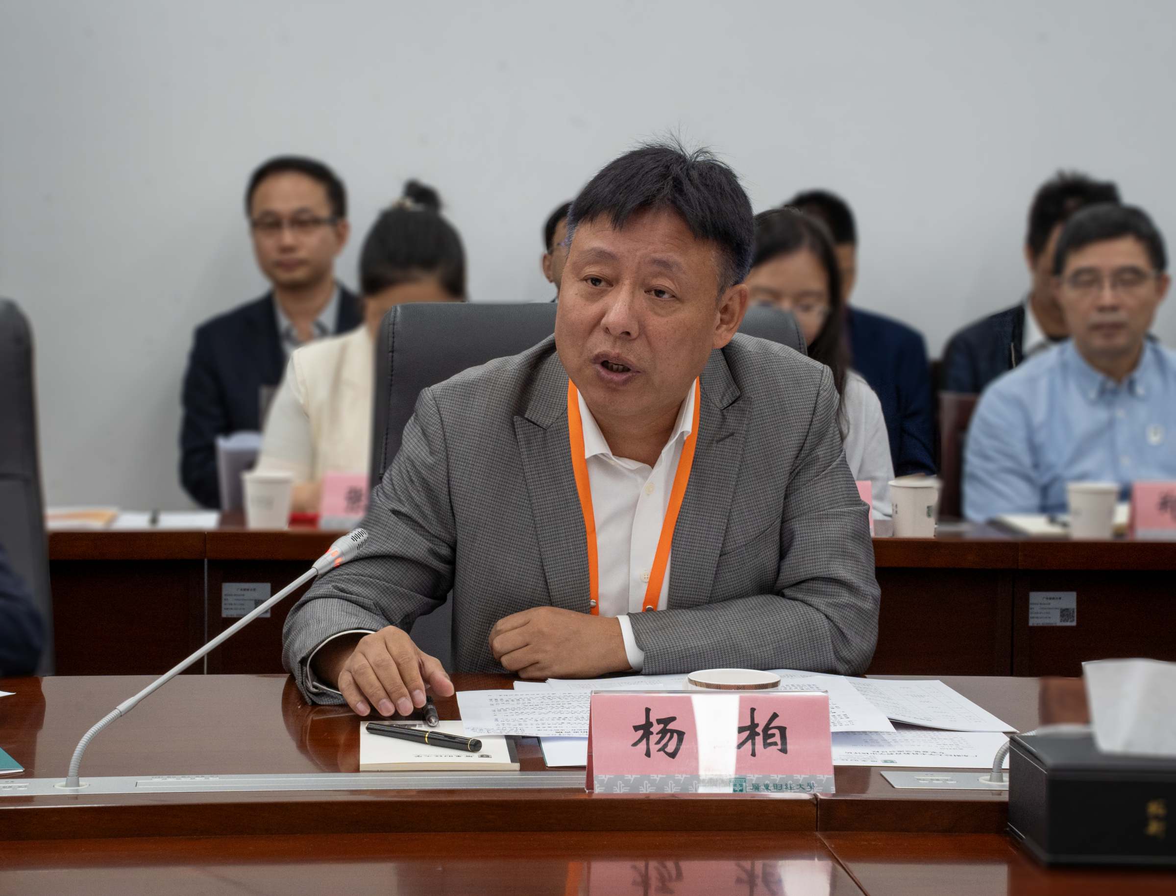 专家组成员杨柏交流评估考察意见