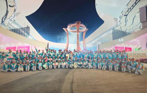 以青春之名，赴全运之约！广财“小海豚”闪耀十五运开幕式