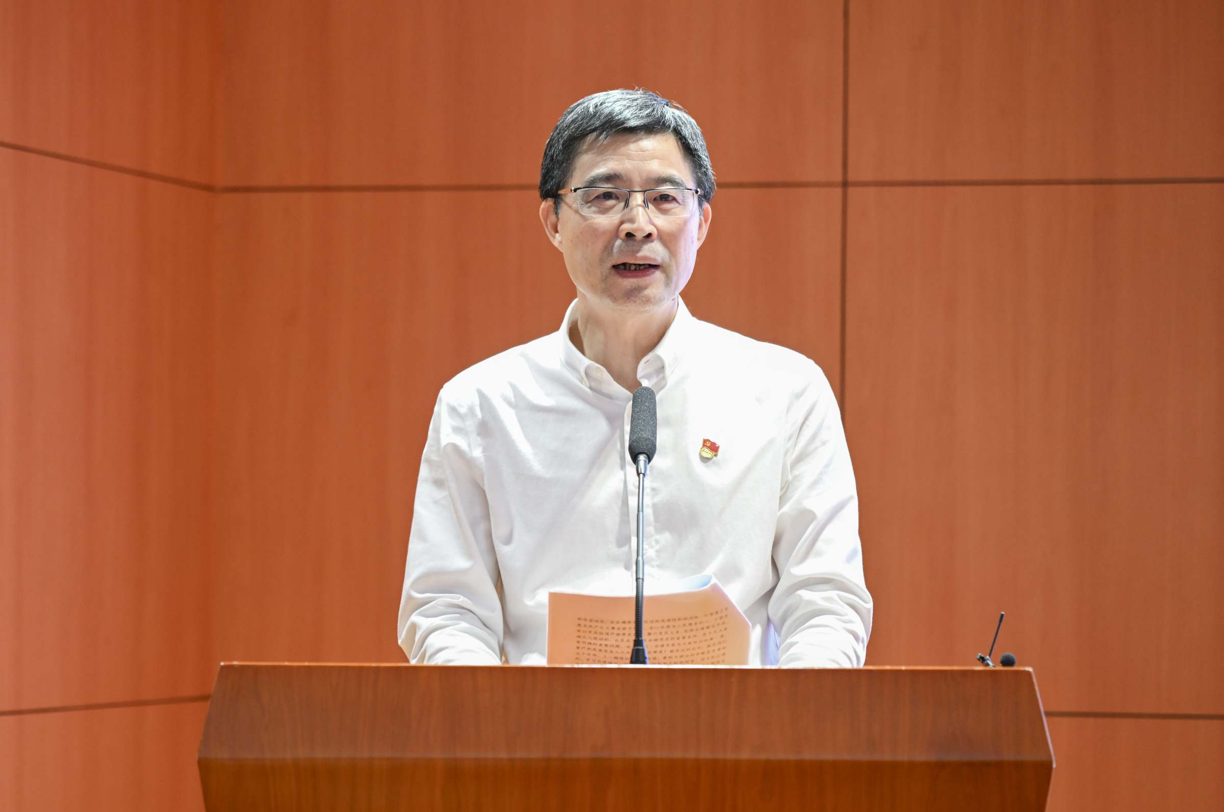 郑金栈作开班动员讲话