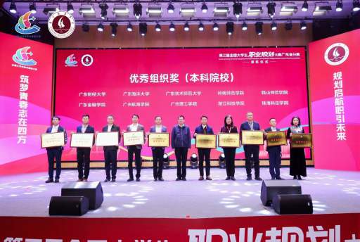 我校荣获全国大学生职业生涯规划大赛广东赛区优秀组织奖
