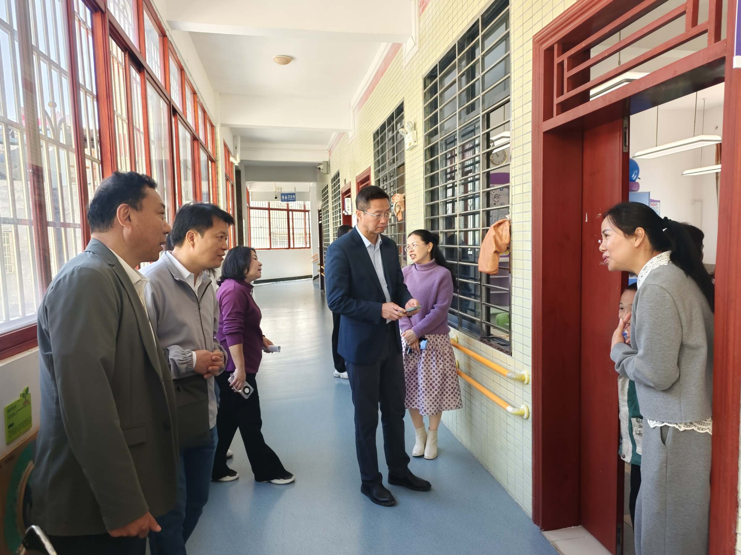 走访龙门县特殊教育学校